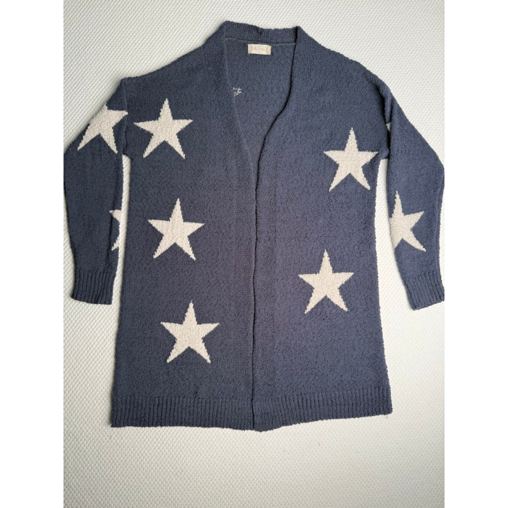 Women's Altard State Blue & White Star Print Cardigan Sweater XS - Picture 4 of 8